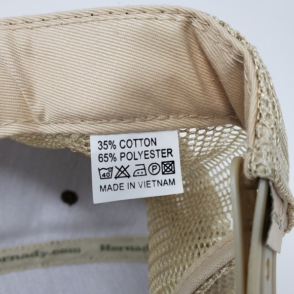 HORNADY BROWN TAN MESH TRUCKER CAP BASEBALL HAT MEN UNISEX OS BULLETS CARTRIDGES - Picture 11 of 12